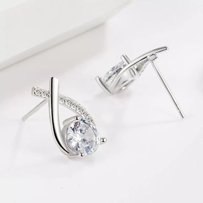 1 Carat 925 Sterling Silver Moissanite Earrings - NORIVE
