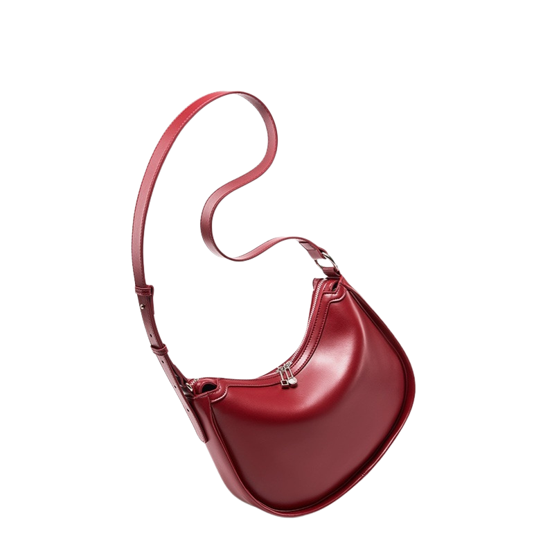 Luna Crescent Shoulder Bag | Genuine Leather Women's Handbag