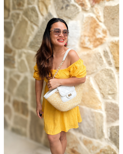 Small Woven Straw Beach Bag | NORIVE