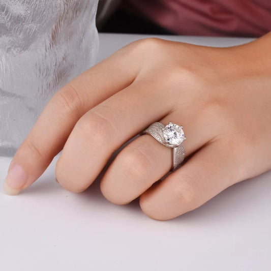 3 Carat Moissanite 925 Sterling Silver Ring - NORIVE