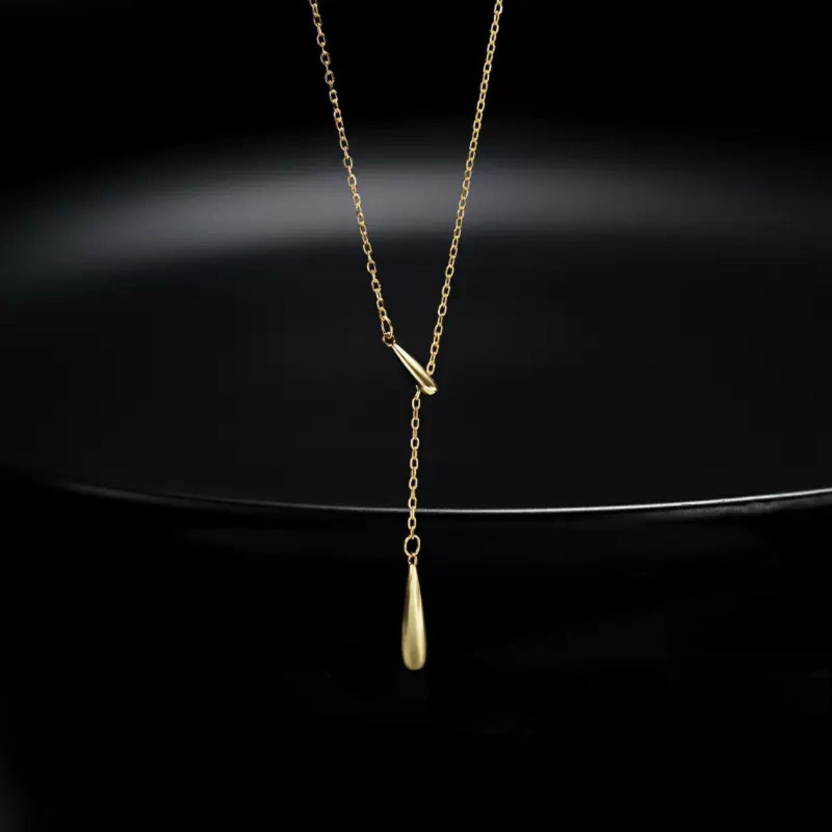 925 Sterling Silver Y - Shaped Pendant Necklace - NORIVE