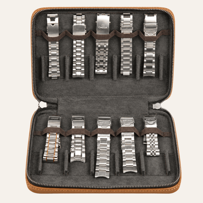Crazy Horse Leather Watch Strap Organizer - NORIVE