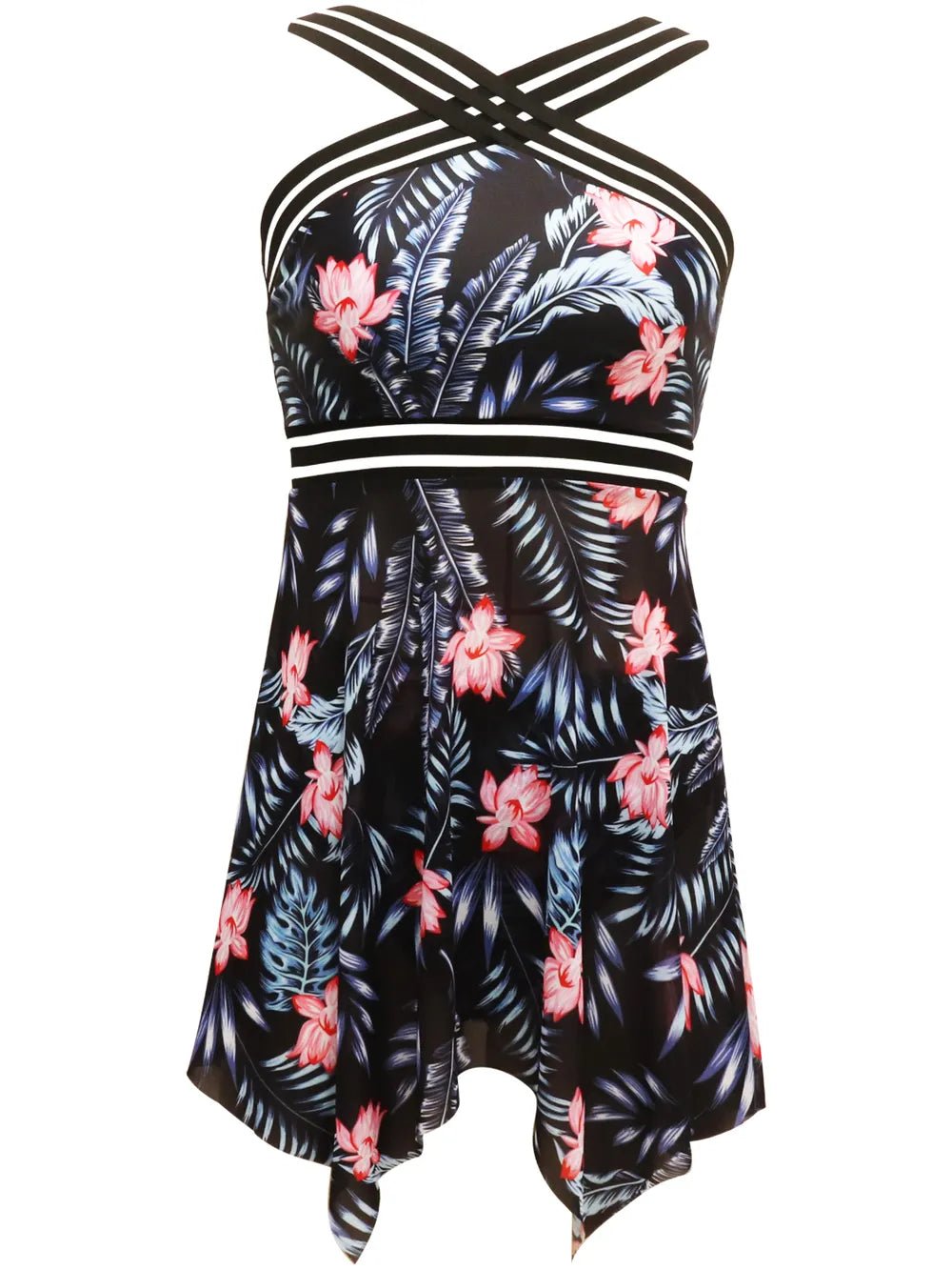 Cutout Printed Two - Piece Swim Set - NORIVE