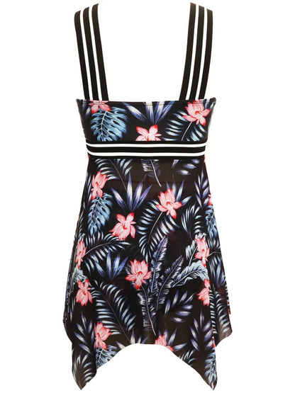 Cutout Printed Two - Piece Swim Set - NORIVE