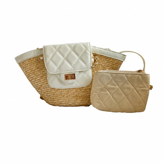 Small Woven Straw Beach Bag | NORIVE