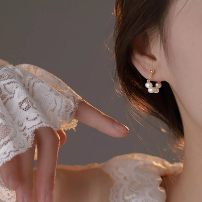 Freshwater Pearl Hoop Earrings - NORIVE