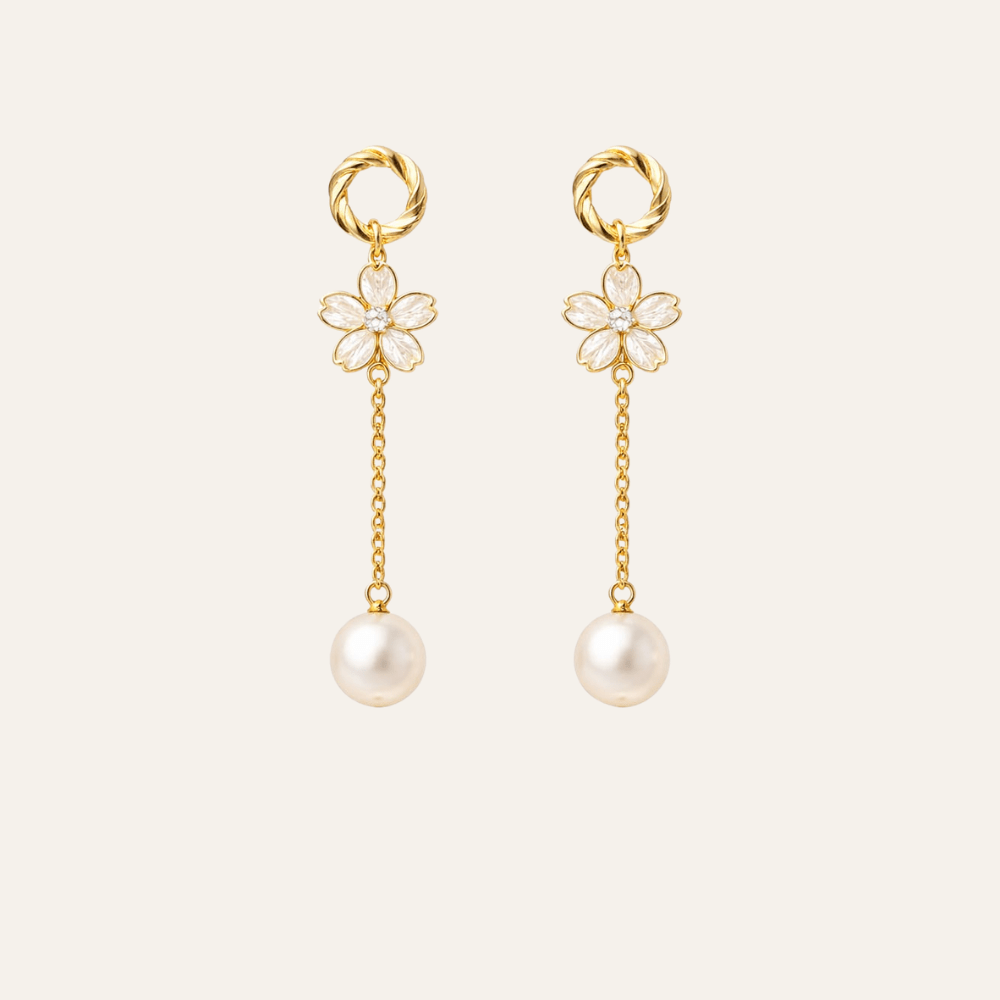 Lumière Floral Drop Earrings - NORIVE