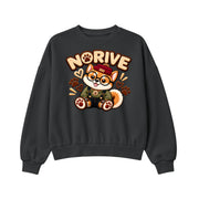 NORIVE Shiba Inu Graphic Sweatshirt For Women - Cute Dog Crewneck
