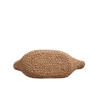 Norive Coastal Straw Tote | Woven Beach Bag with Leather Handles - NORIVE