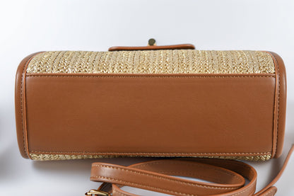 Interior view of NORIVE Isla Bamboo satchel Foot