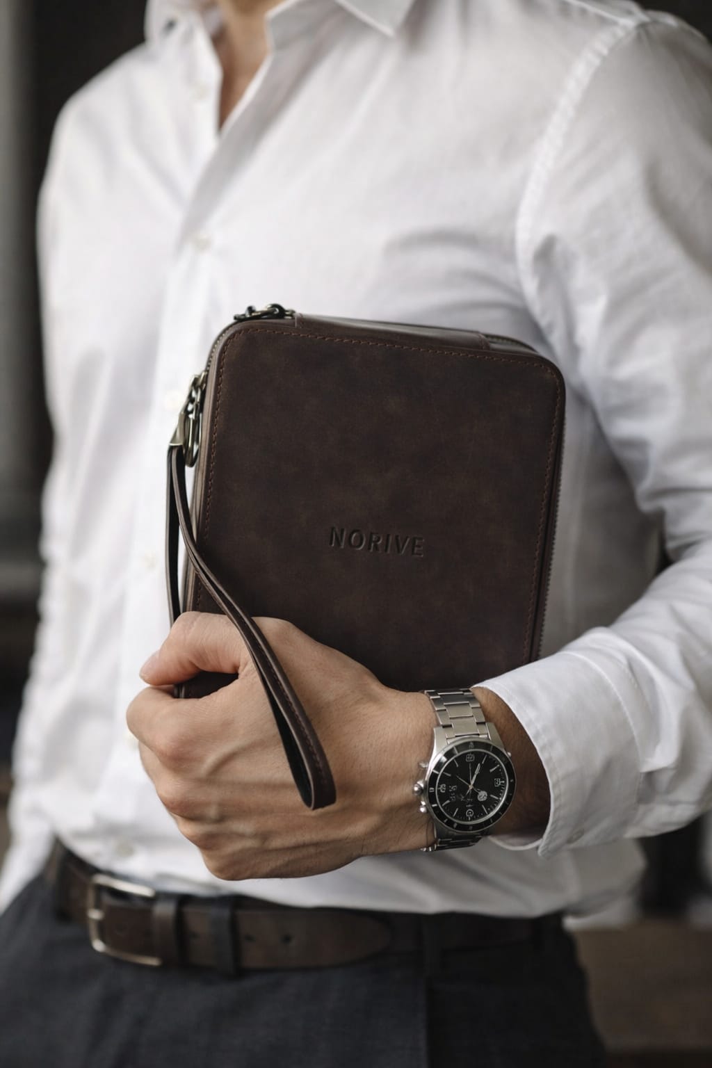 Norive Leather Watch Organizer Case - NORIVE