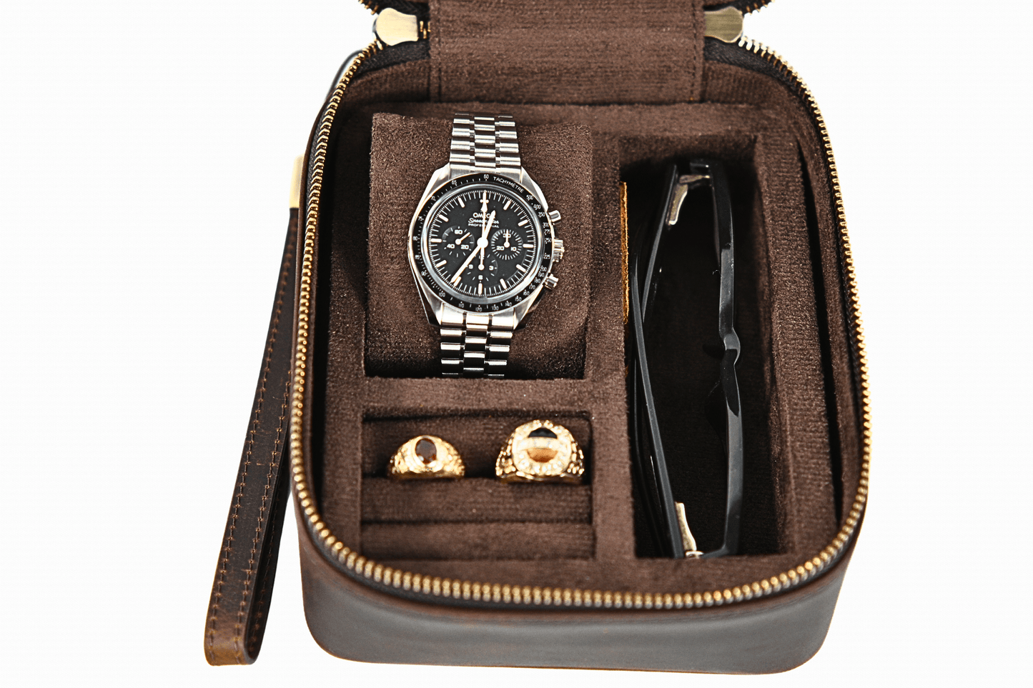NORIVE | Premium Crazy Horse Leather Travel Watch & Jewelry Case - NORIVE