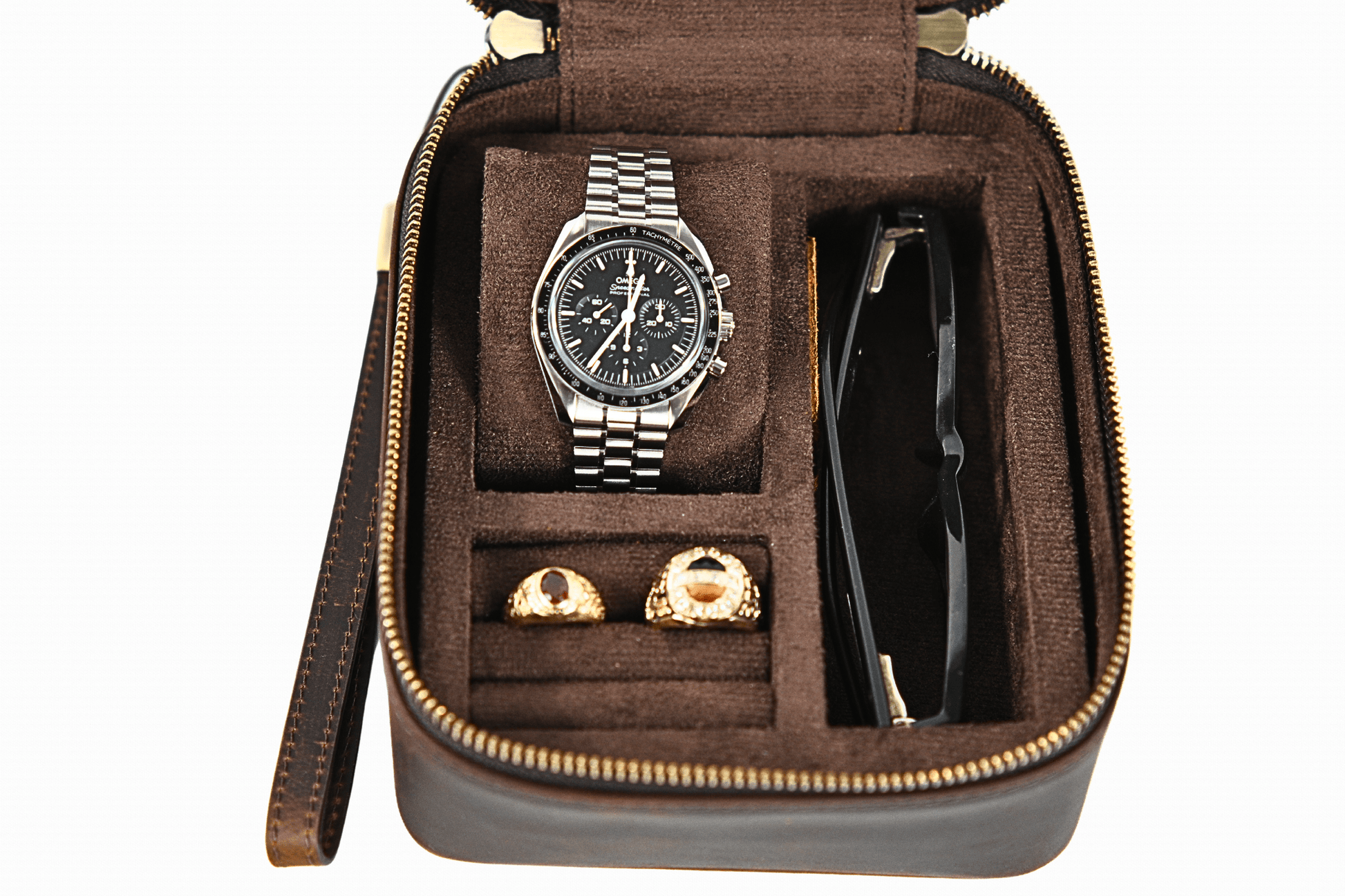 NORIVE | Premium Crazy Horse Leather Travel Watch & Jewelry Case - NORIVE