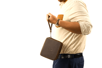 NORIVE | Premium Crazy Horse Leather Travel Watch & Jewelry Case - NORIVE