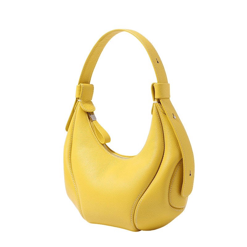 NORIVE Women's Genuine Leather Crescent Hobo Bag - NORIVE