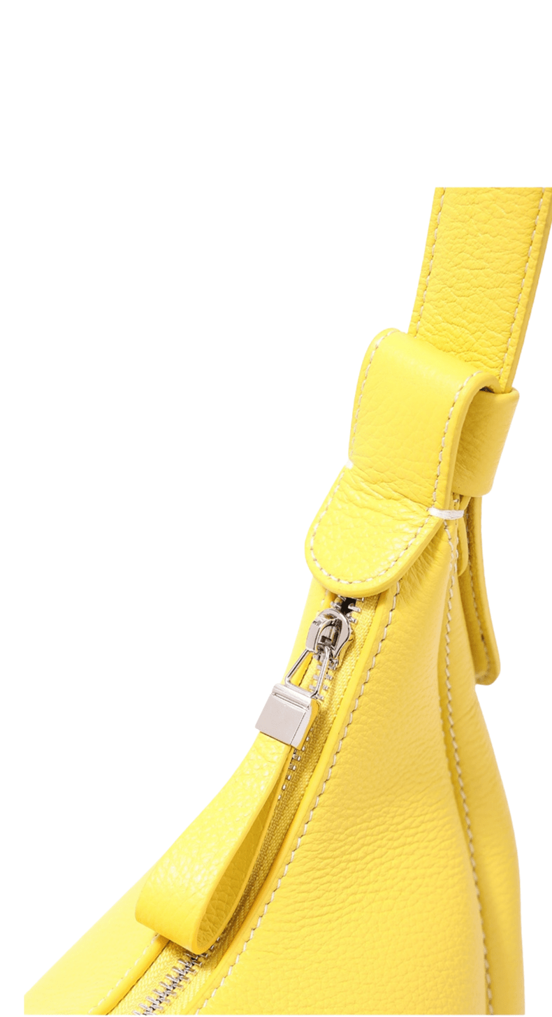 NORIVE Women's Genuine Leather Crescent Hobo Bag - NORIVE