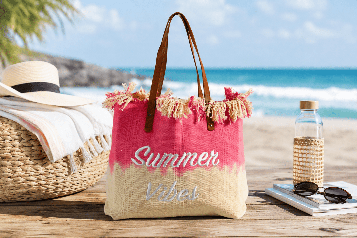 Solea Canvas Beach Tote Bag | NORIVE - NORIVE