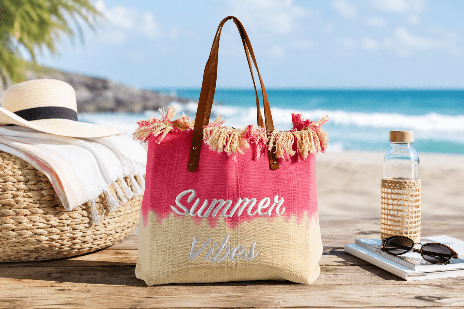 Solea Canvas Beach Tote Bag | NORIVE - NORIVE