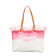 Summer Vibes Fringe Canvas Tote Bag | NORIVE