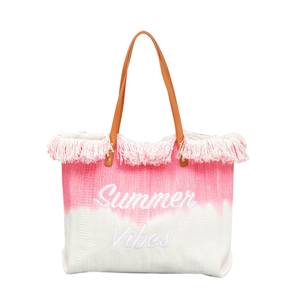 Summer Vibes Fringe Canvas Tote Bag | NORIVE - NORIVE