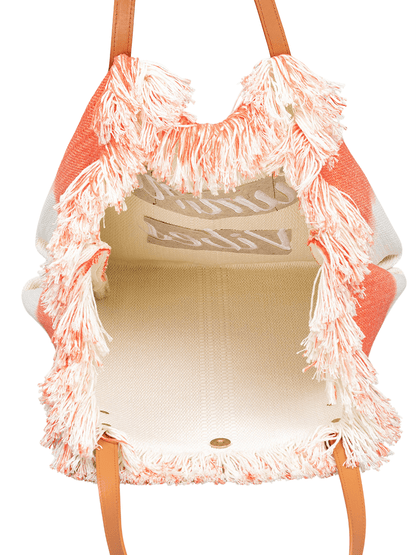 Summer Vibes Fringe Canvas Tote Bag | NORIVE - NORIVE