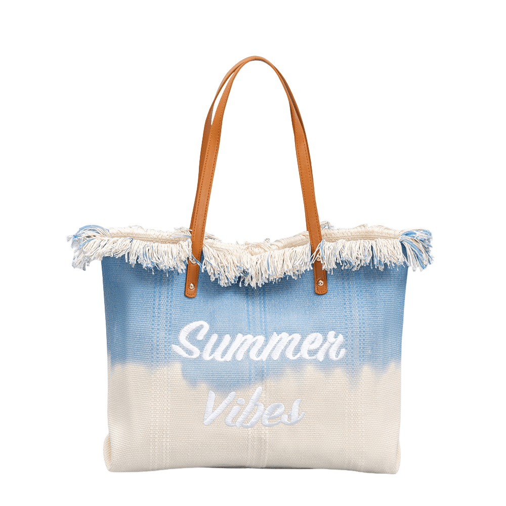 Summer Vibes Fringe Canvas Tote Bag | NORIVE - NORIVE