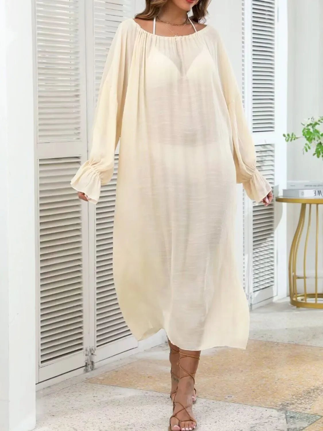 The Isla Backless Flounce Cover - Up - NORIVE