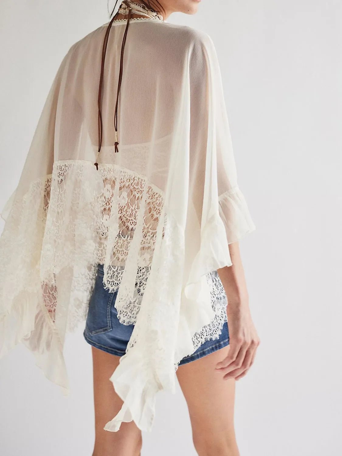 The Isla Lace Ruffle Cover - Up - NORIVE
