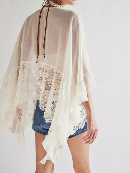 The Isla Lace Ruffle Cover - Up - NORIVE