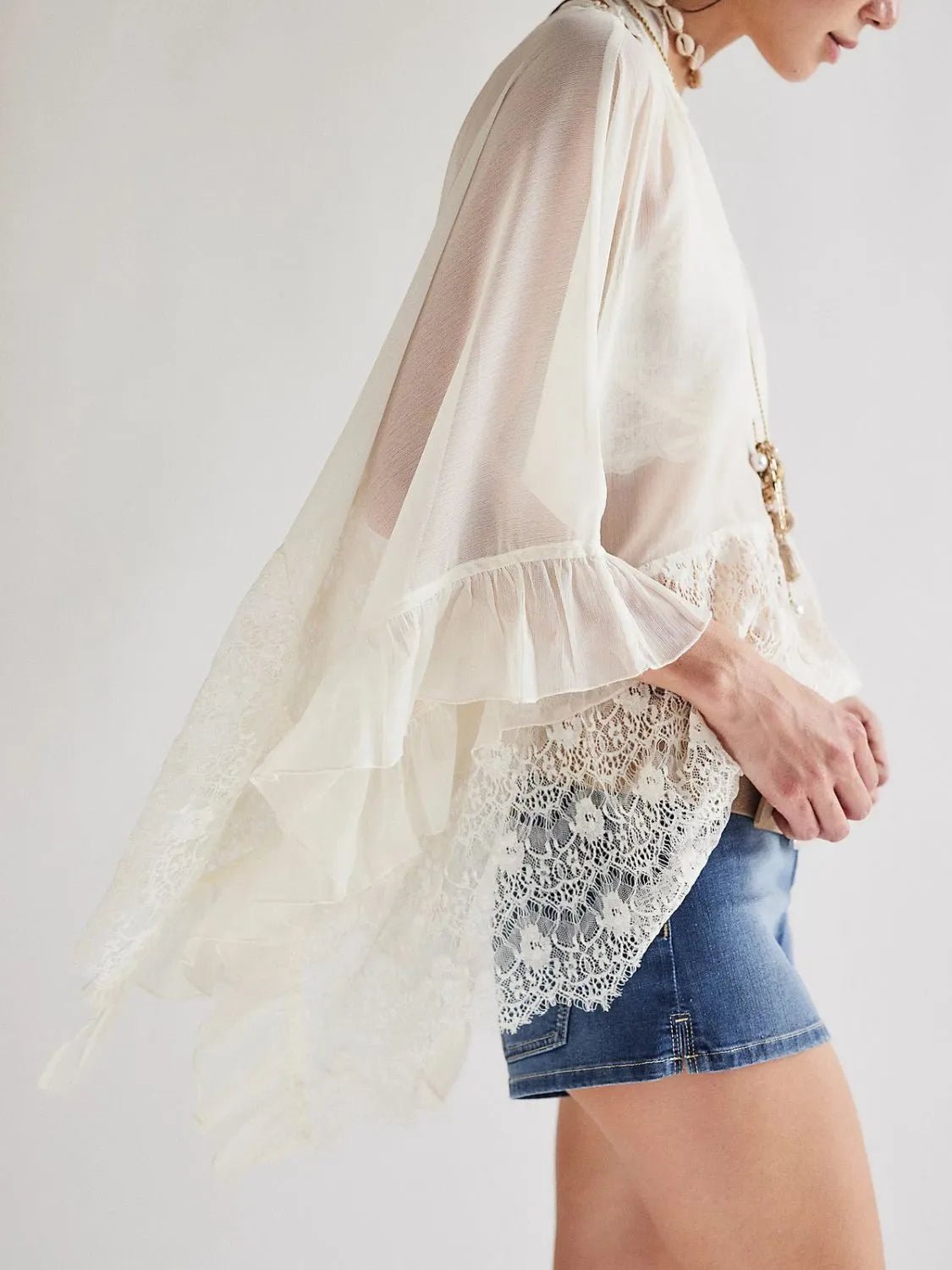 The Isla Lace Ruffle Cover - Up - NORIVE