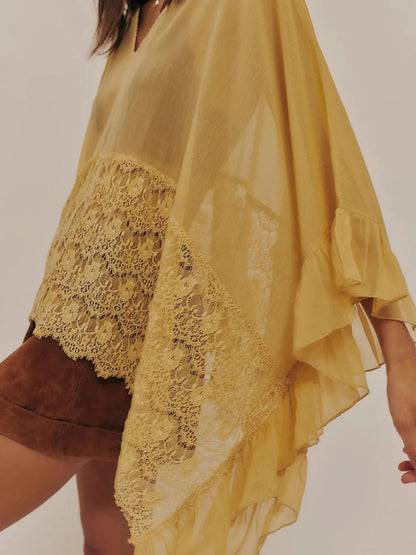 The Isla Lace Ruffle Cover - Up - NORIVE