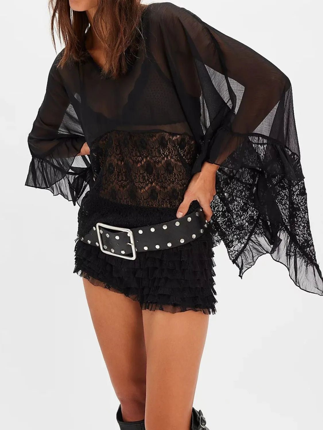 The Isla Lace Ruffle Cover - Up - NORIVE