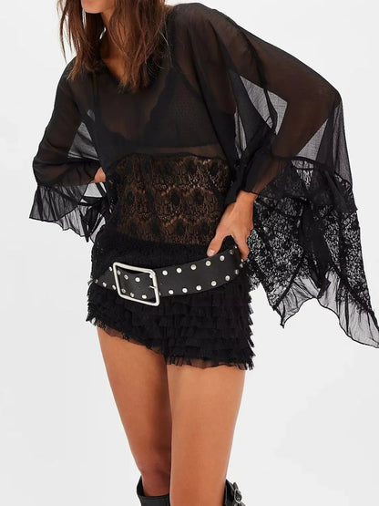 The Isla Lace Ruffle Cover - Up - NORIVE