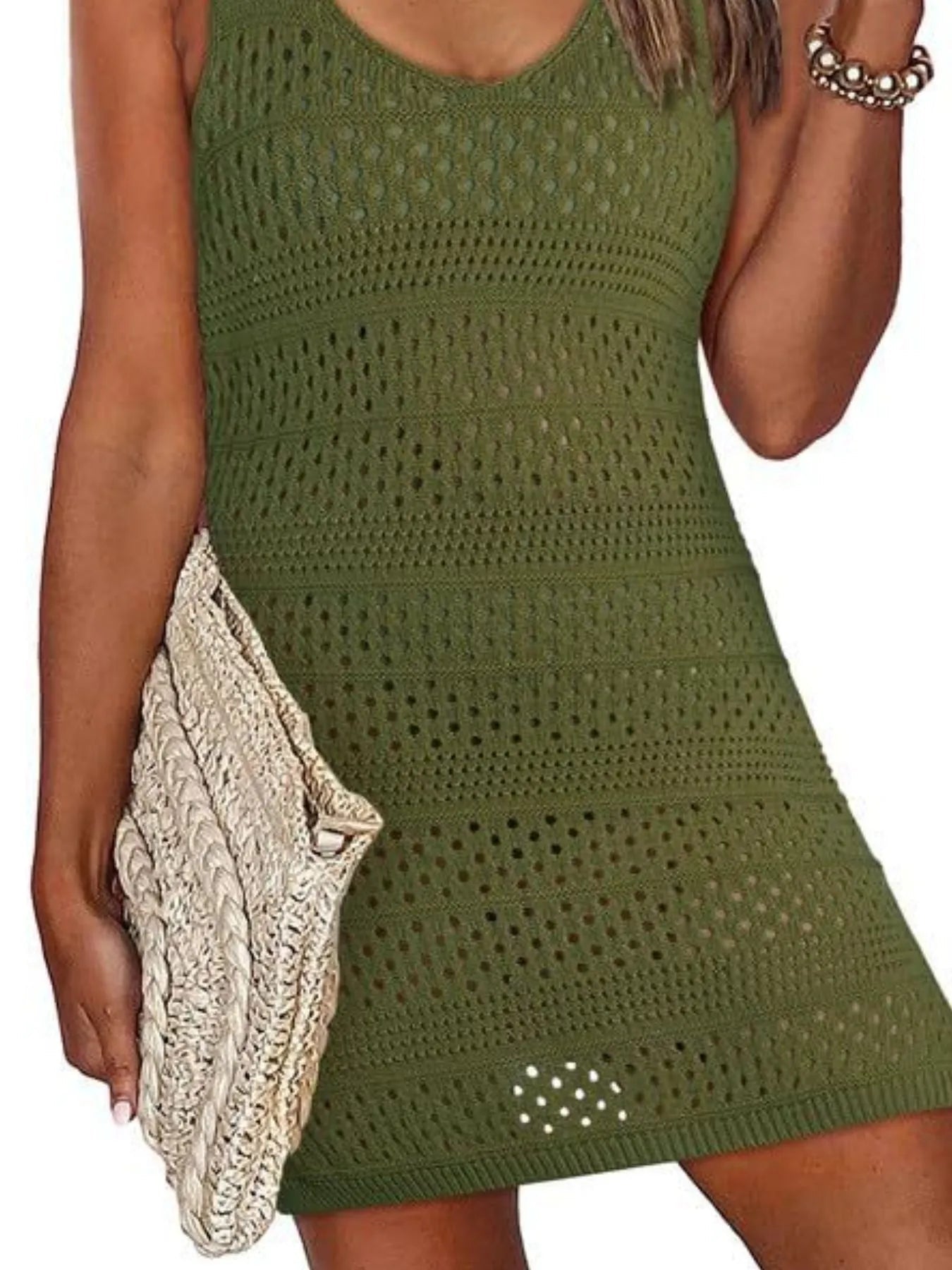 The Isla Side Slit Crochet Cover - Up - NORIVE