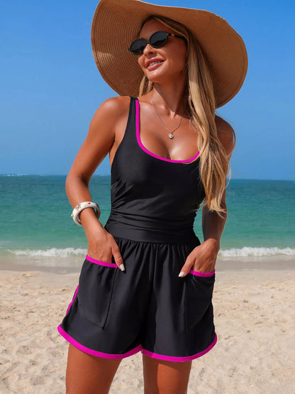 The Riviera Contrast Scoop One - Piece - NORIVE