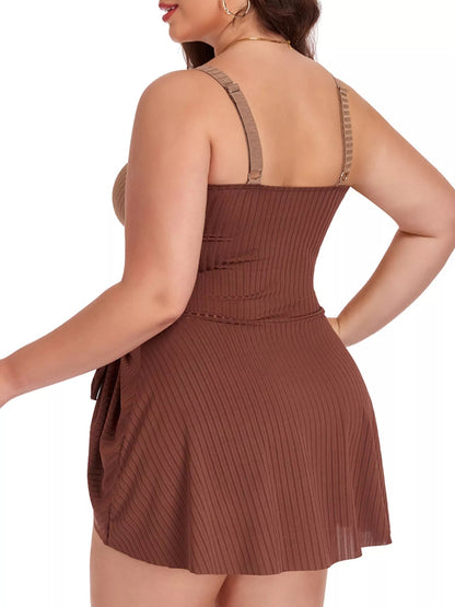 The Solana Curve Ruched Swim Dress - NORIVE