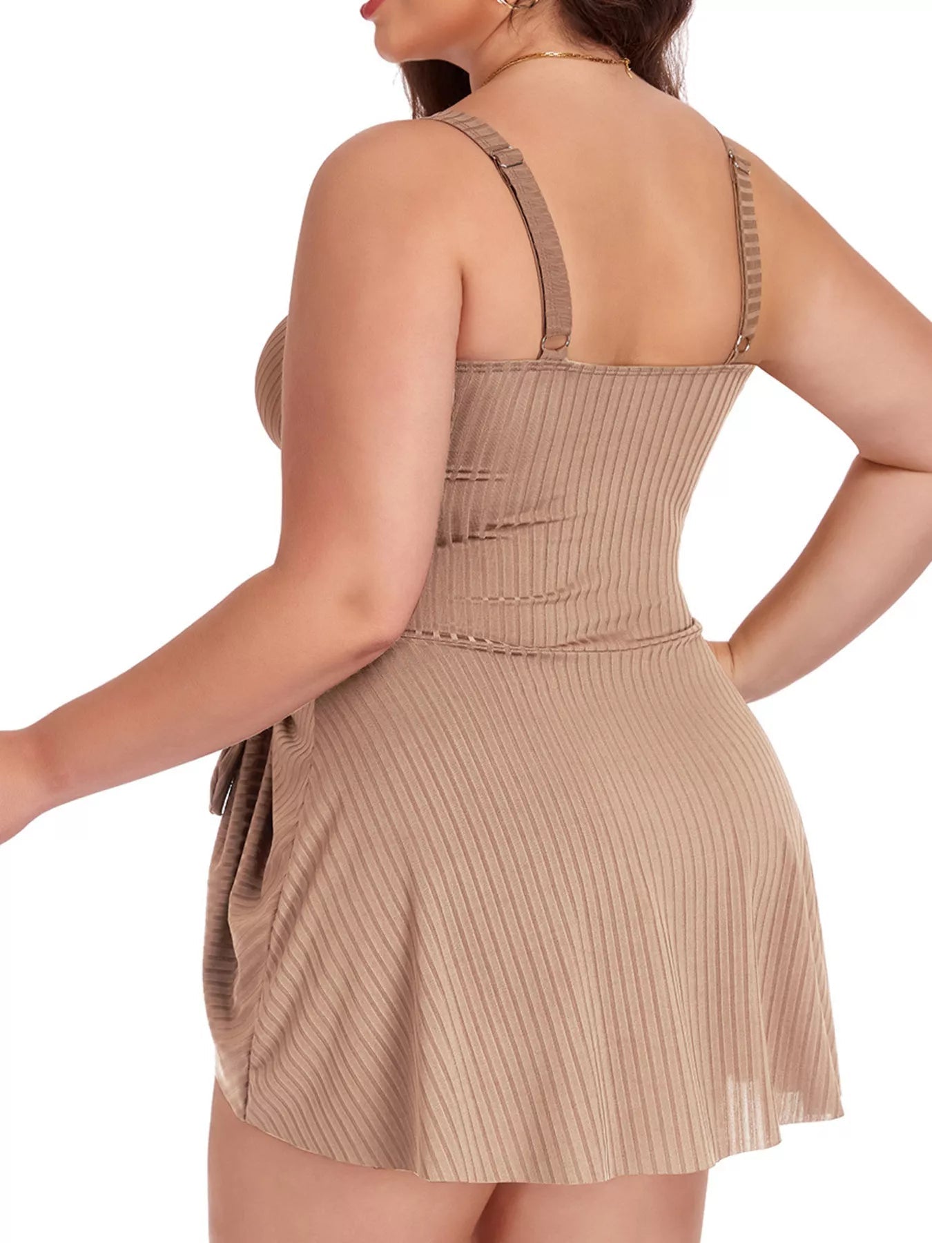 The Solana Curve Ruched Swim Dress - NORIVE