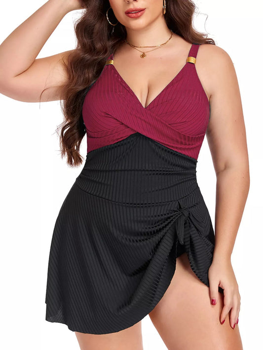 The Solana Curve Ruched Swim Dress - NORIVE