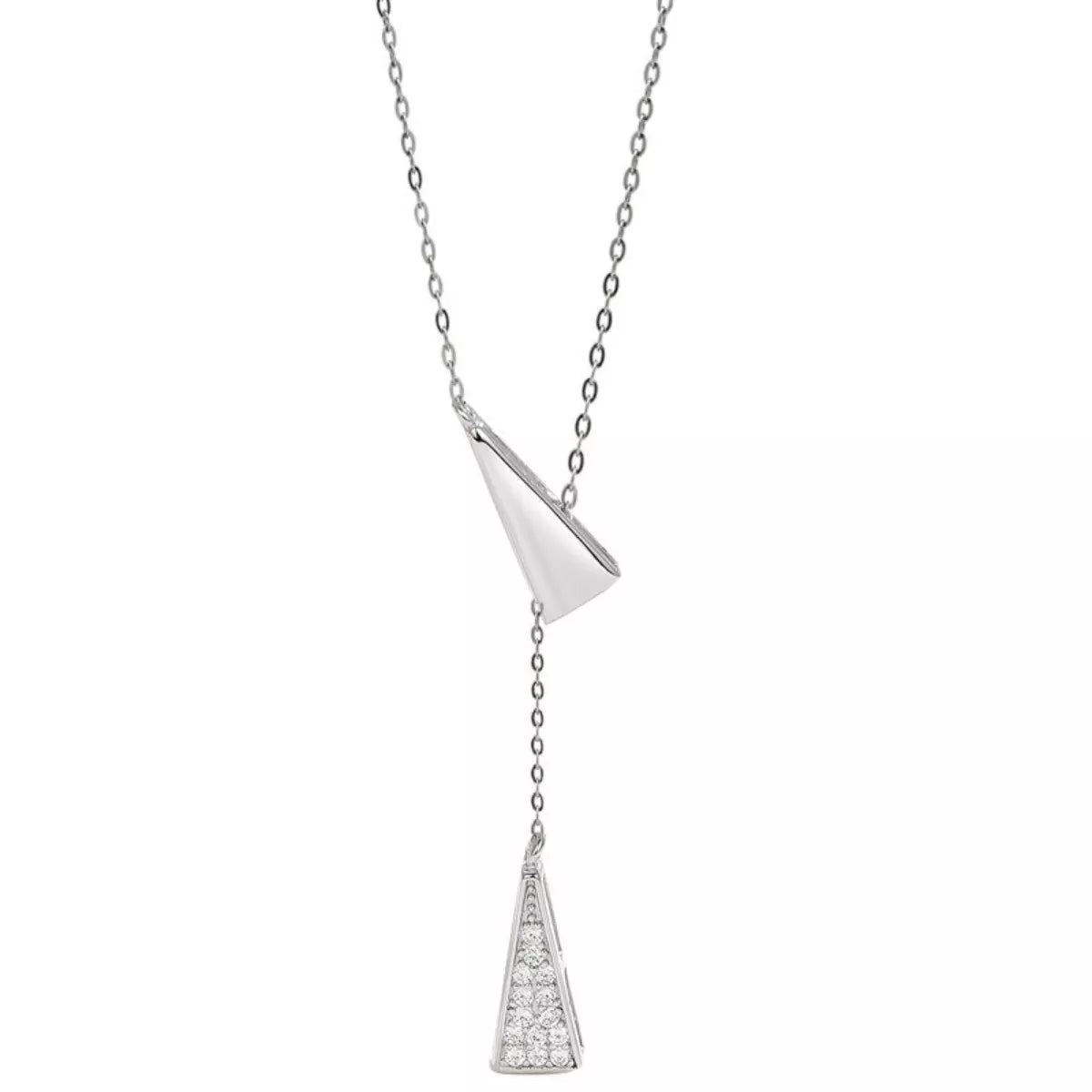 Triangle Pendant Y Necklace - NORIVE