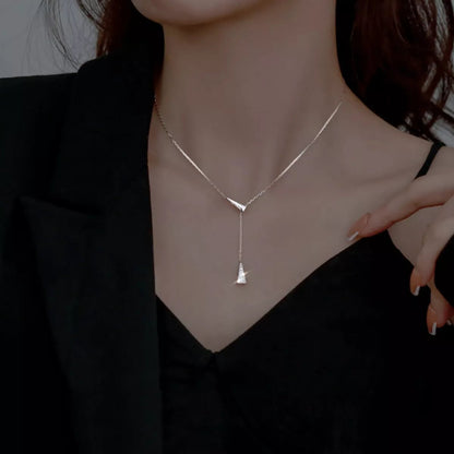 Triangle Pendant Y Necklace - NORIVE