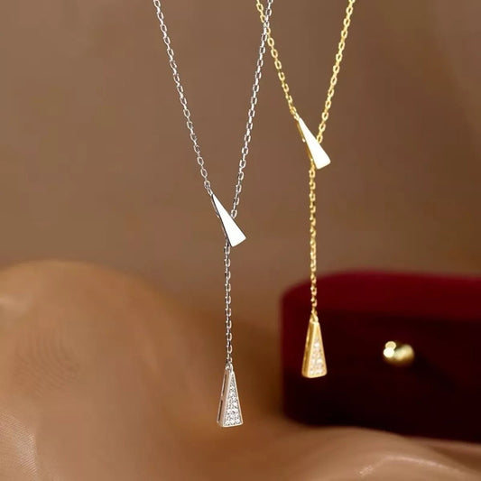 Triangle Pendant Y Necklace - NORIVE