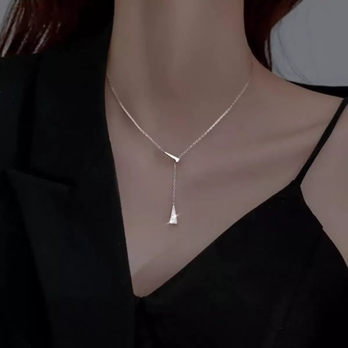 Triangle Pendant Y Necklace - NORIVE