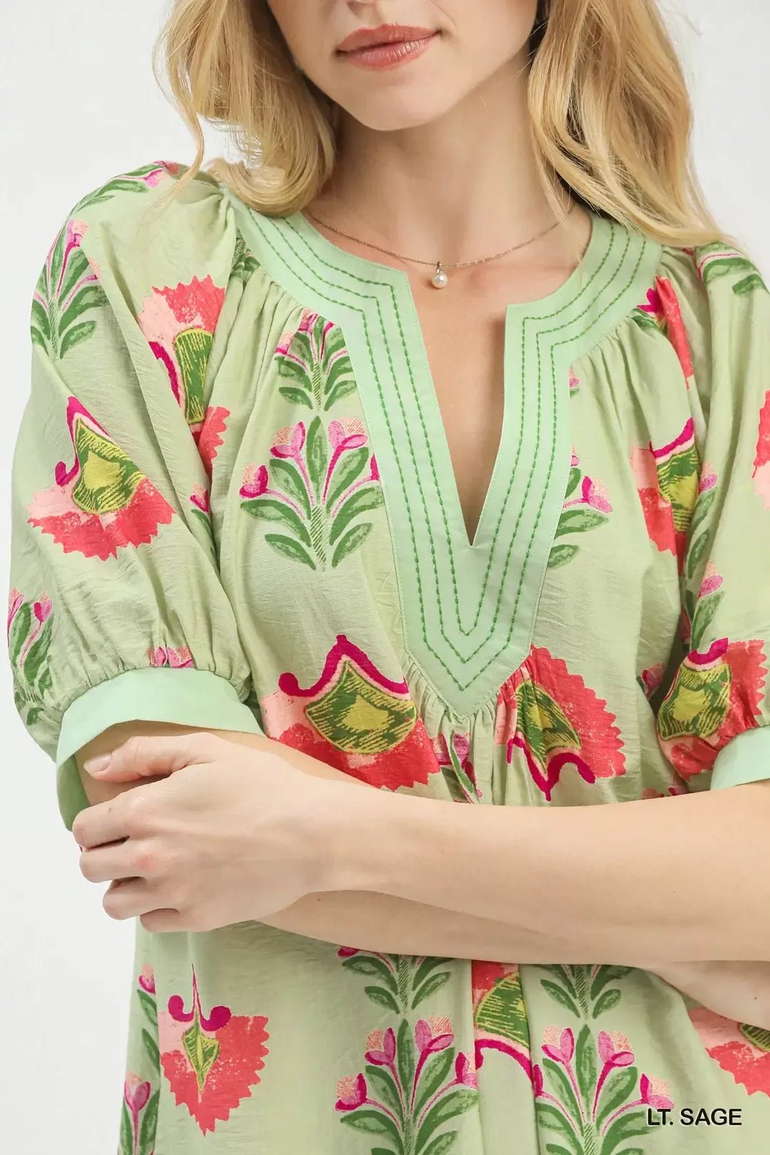Umgee Abstract Print Mini Dress - NORIVE