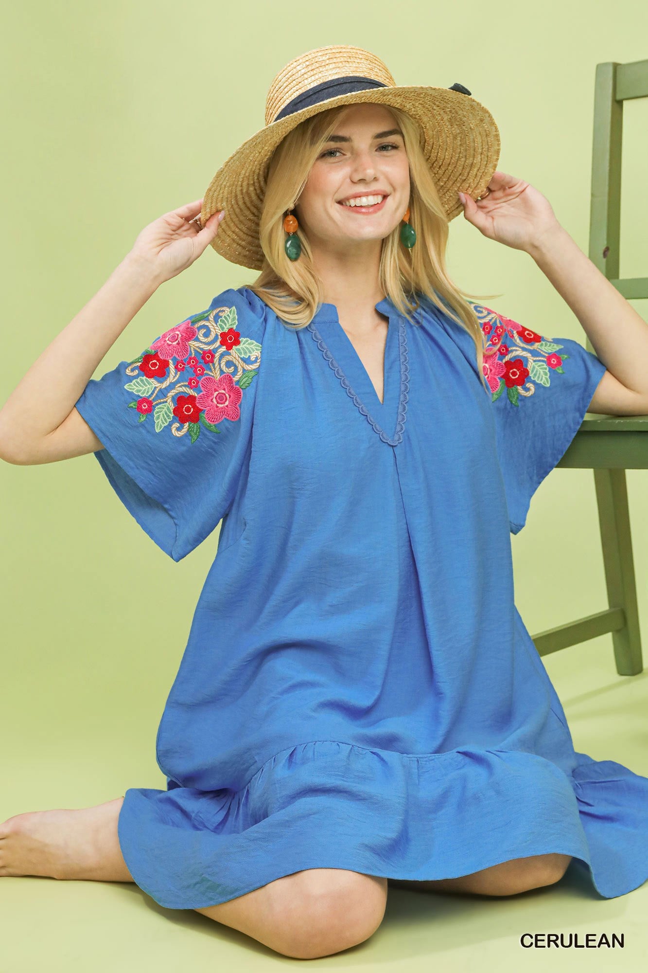 umgee embroidered dress NORIVE Shoulder 38.5” Sleeve Length SIZE:20 aus-trip-ava-leah Women's Petite Dresses |