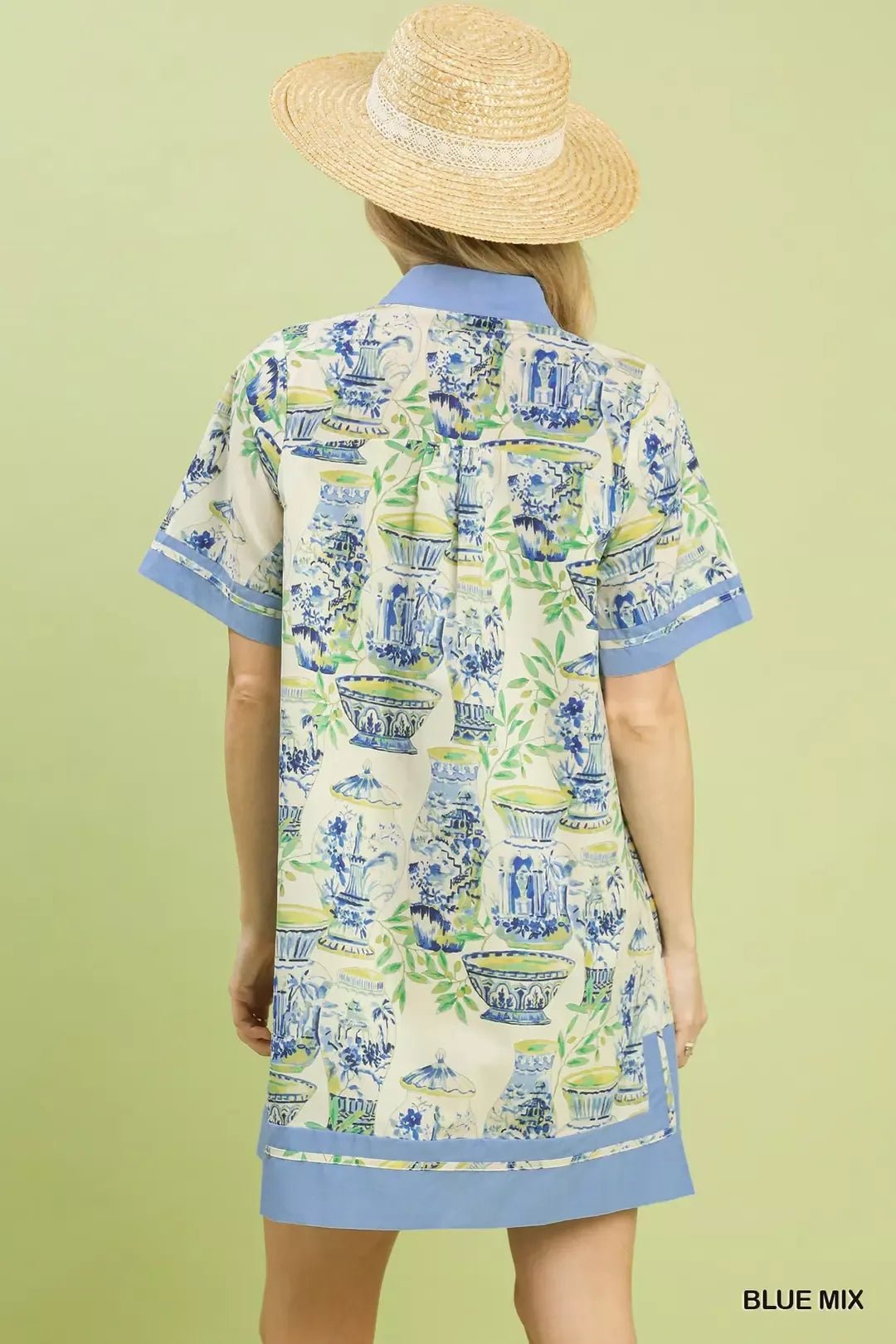 Umgee Mix Abstract Print Mini Dress - NORIVE